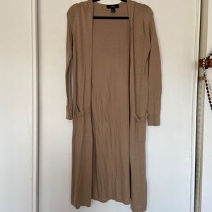 Forever21 long cardigan with hood